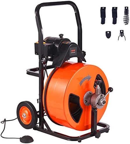 Efficient 100FT 34 Drain Snake for Easy Cleaning