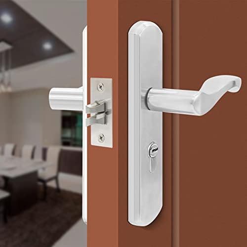 Front Door Lock Set - Stainless Steel Secure Door Handle