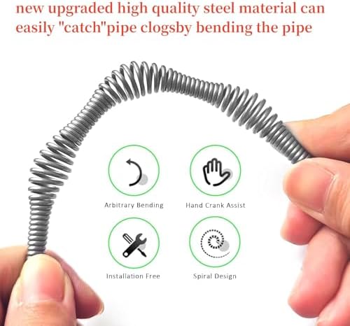 Pro-Grade 33ft Hair Food Blockage Drain Snake