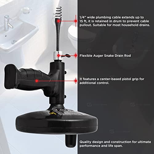 SU3248 housed in a drum mess-free and powerful for unclogging drains