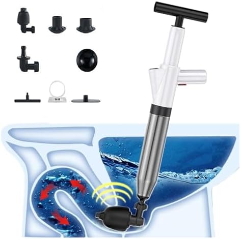 Klusj Pneumatic Floor Drain Unclogging Tool White