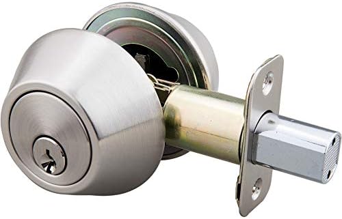 EZ-FLO 57782 Double Cylinder SATIN Nickel Adjust Latch Quick Install