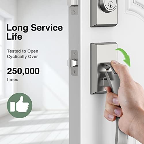 entre door lock set Sliver front door handle and deadbolt set