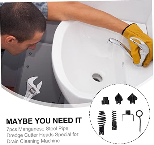 Powerful Drain Cleaning Set - Durable Manganese Steel Cutters for Efficient Drainage