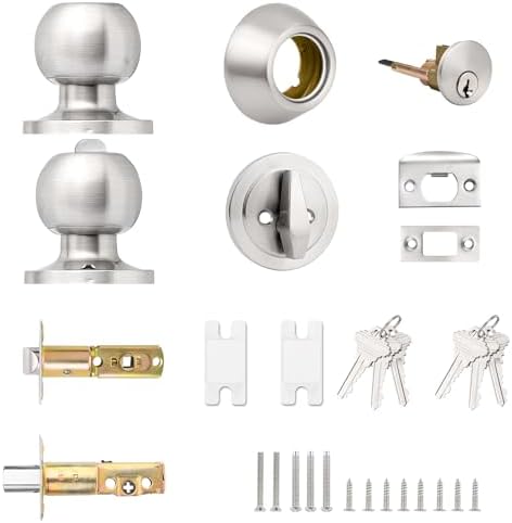 Probrico 3-Piece Door knob and Deadbolt Set