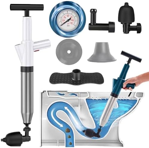 Ergery Pneumatic Floor Drain Unclogging Tool