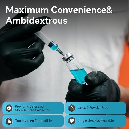 UYKKE Heavy Duty Nitrile Gloves