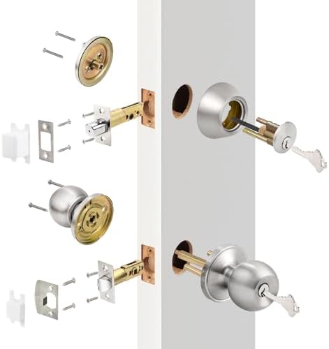Probrico 3-Piece Door knob and Deadbolt Set