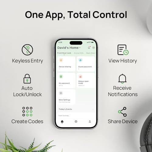 Secure Holo Smart Door Lock with Alexa Apple Home