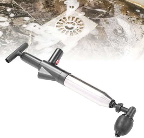 Stainless Steel High-Pressure Toilet Plunger for Efficient Drainage