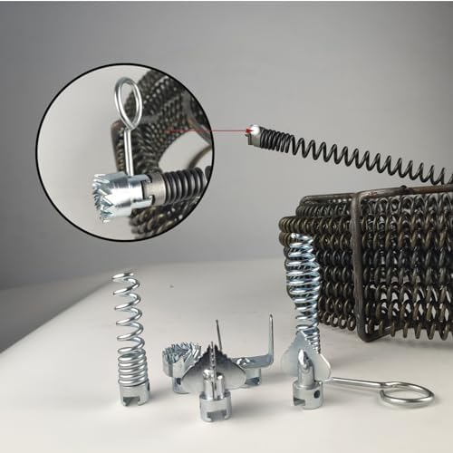 Versatile 7-Piece Auger Set for Drain Cleaning