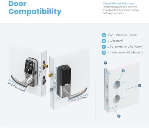 Lockly Interconnected DeadboltLatch Smart Door Lock Set