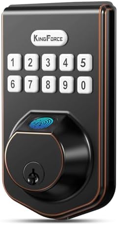 Secure Front Door with Fingerprint Entry