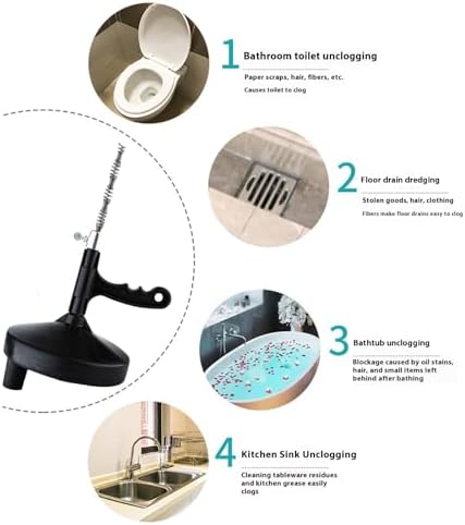 Pro-Grade 33ft Hair Food Blockage Drain Snake
