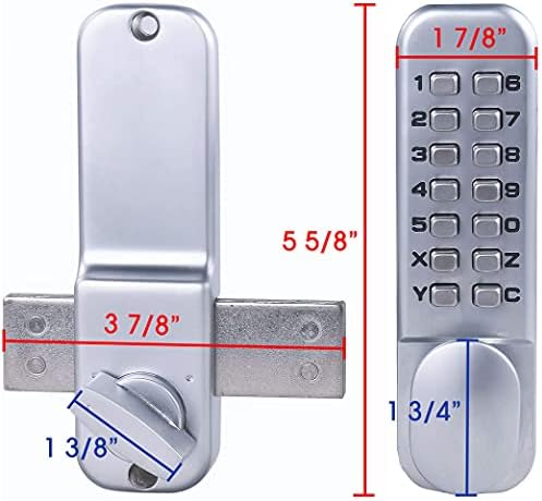 Secure Door Deadbolt with Keyless Entry for Small Doors