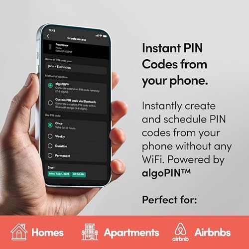 SATIN Nickel Smart Lock with Remote Fingerprint Features