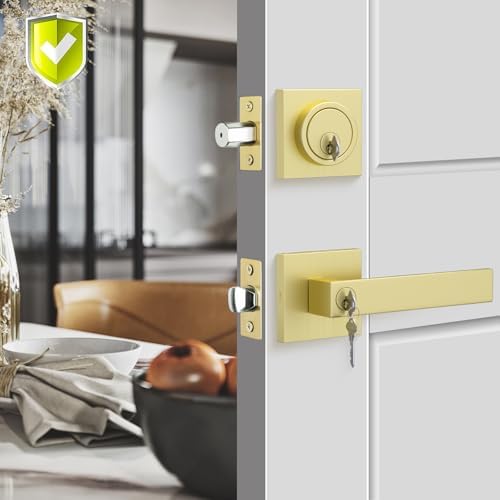 Haidms Gold Door Lock Set