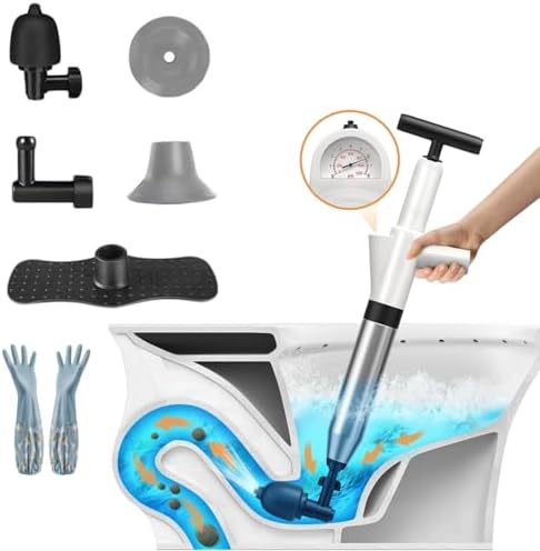 Efficient High-Pressure Toilet Unclogger Kit
