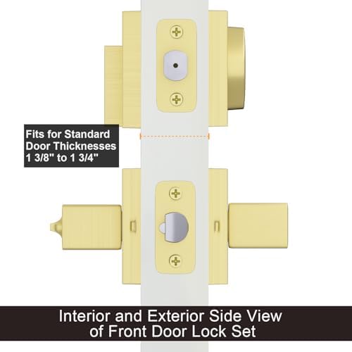 Haidms Gold Door Lock Set