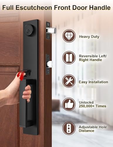 Tinewa Heavy Duty Front Door Lock Set with 3 Keys