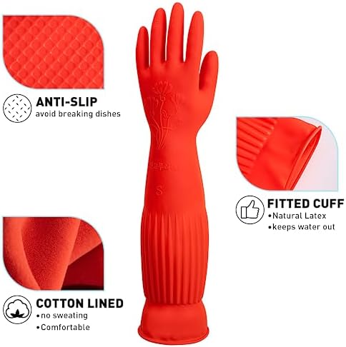 Durable Rubber Gloves for Dishwashing