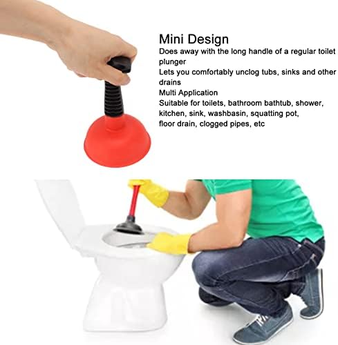 BONKZEBU Mini Plunger Powerful Compact and Efficient for Sink and Toilets
