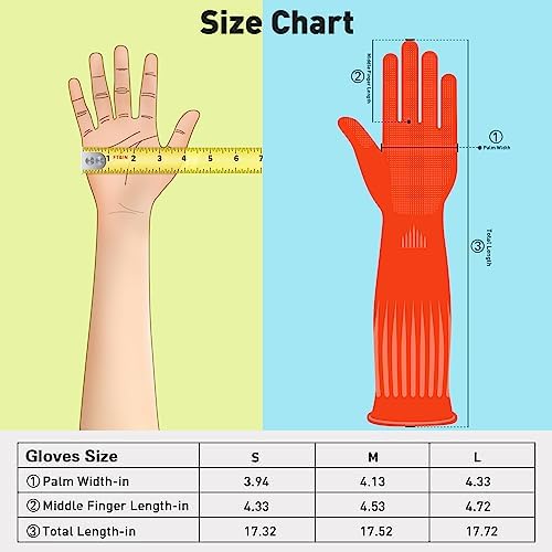 Durable Rubber Gloves for Dishwashing