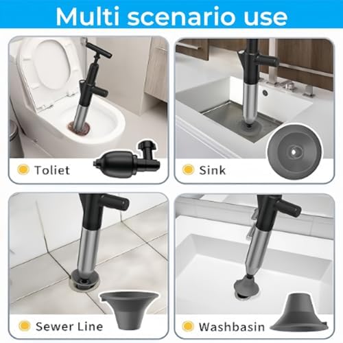High-Pressure Toilet Plunger