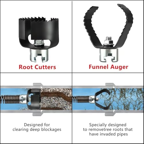 Efficient Drain Auger Set for 4-8 inches