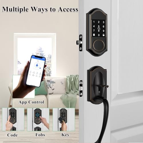 Narpult Smart Keyless Entry Deadbolt with Handle Set