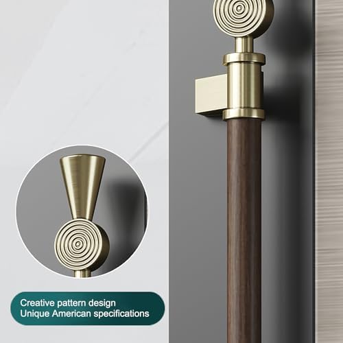 Barn Door Handle Set 2 Pack - Solid Wood Aluminum
