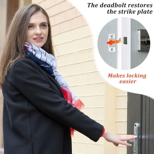 Large Hole Strike Plate for Exterior Doors