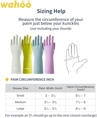 Wahoo Dishwashing Gloves for Skin Protection