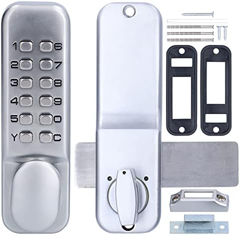 Sturdy Mechanical Keyless Door Lock with Keypad for Front Doors
