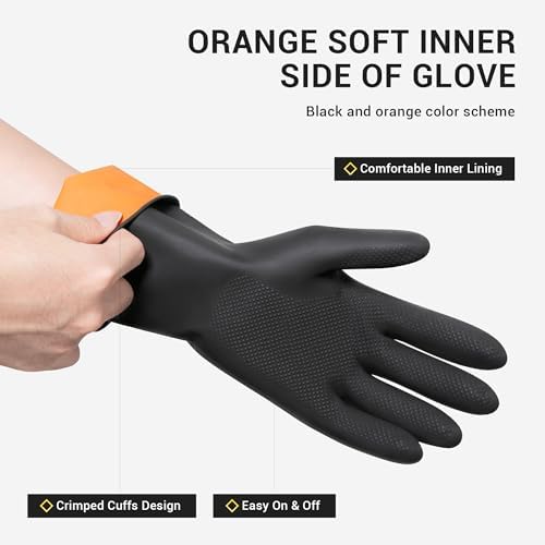 ThxToms 3 Pairs Reusable Dishwashing Gloves