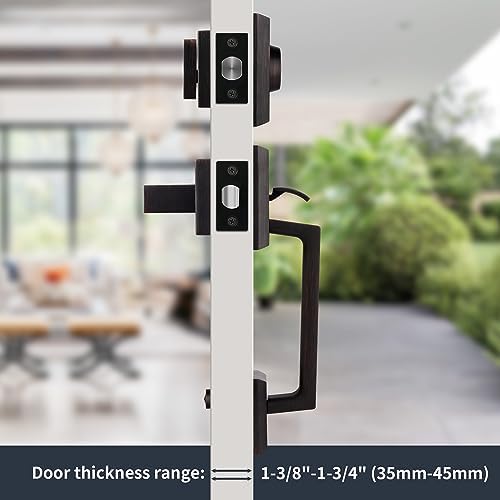 Gaurqiah Front Door Handle Set Oil Rubbed Bronze