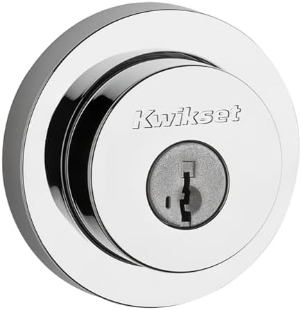 Kwikset 158 Milan Deadbolt Lock Polished Chrome