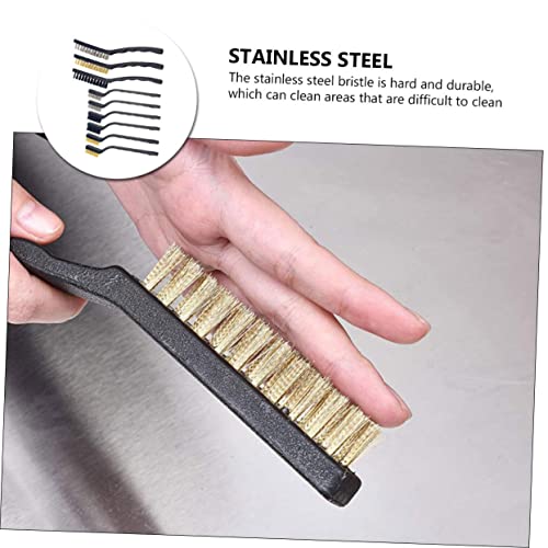 Ergonomic Handle Stainless Steel Wire Brush Set for Drain Pipe Cleaning