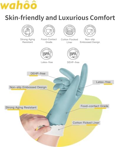 Reusable Skin-Friendly Cleaning Gloves Dishwashing Gloves