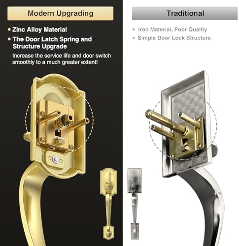 Weatherproof Front Door Handle Set