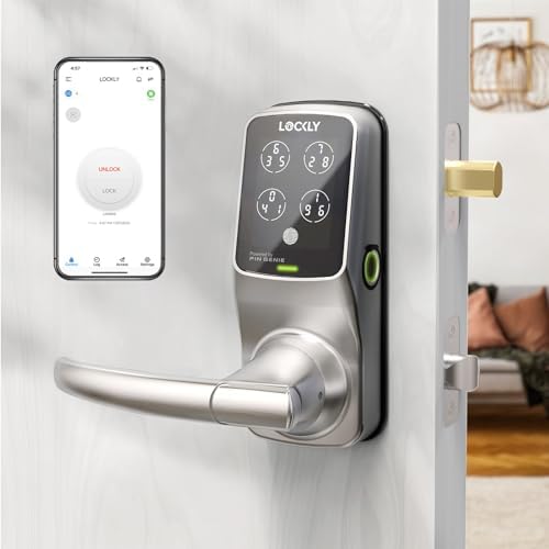 Lockly Interconnected DeadboltLatch Smart Door Lock Set