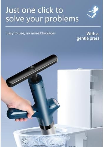 High-Pressure Toilet Unclogger Pneumatic Tool White