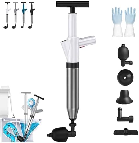 Fast-acting Pneumatic Plunger for Efficient Drain Cleaning