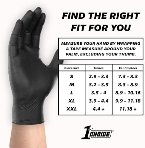 1st Choice Nitrile Gloves Latex-Free for Cooking Cleaning