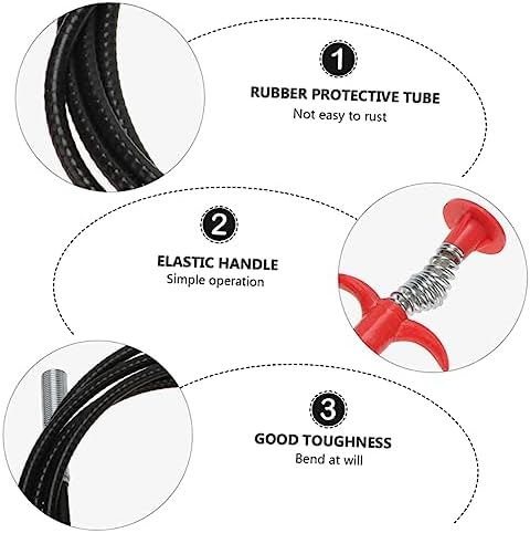 Two-Piece Dredging Auger Hose for Plumbing and Drain Cleaning