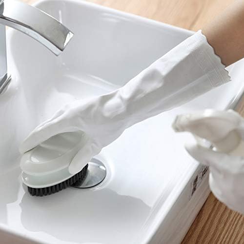 Reusable Non-Latex Gloves for Kitchen Cleaning Waterproof with Soft Cotton Liner