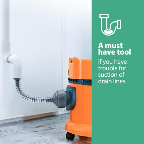 Morhandisn AC Drain Line Cleaner Adapter - Universal Fit Easy To Use Grey