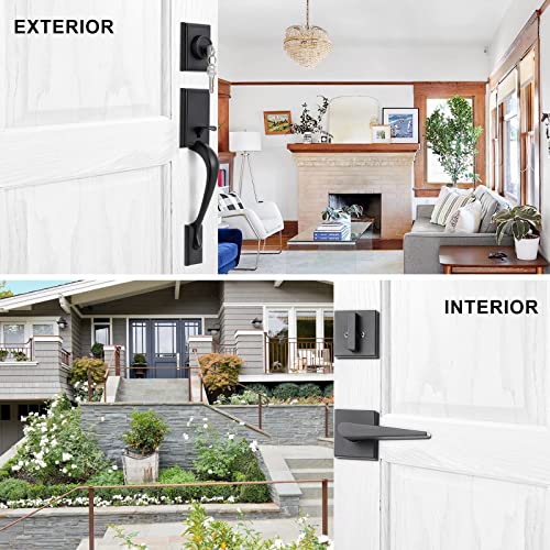 NeuType Front Door Handle Set