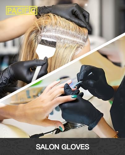 4 Mil Nitrile Gloves Black Latex-Free Food-Safe