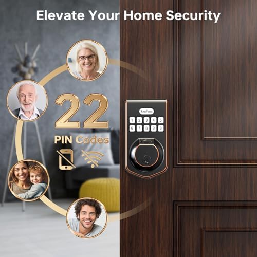 Secure Front Door with Fingerprint Entry
